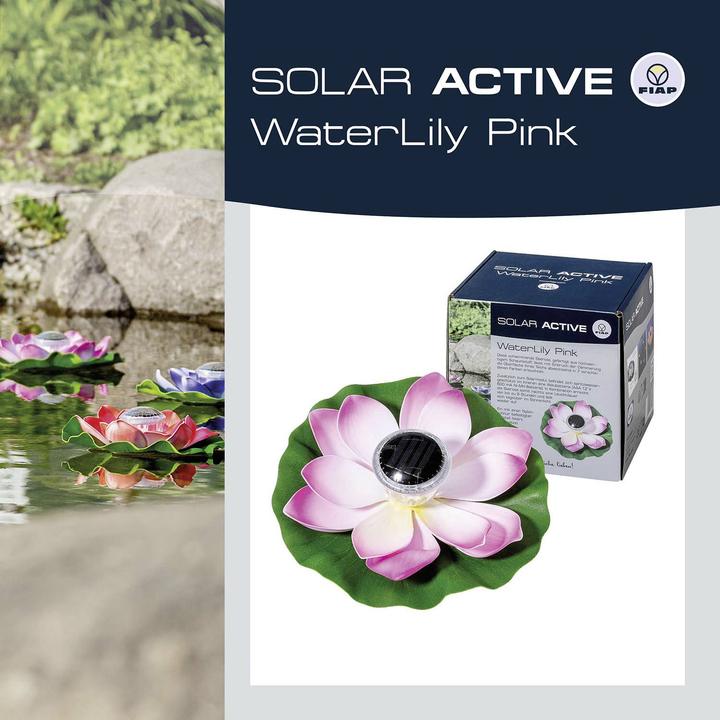 Image du produit Fiap 3206-1 SOLAR ACTIVE WaterLily Pink Solar-Dekoleuchte LED LED fest eingeb (IP65)