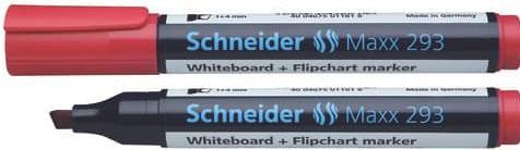 Actual product image Schneider Whiteboard/flipchart marker Maxx 293 2-5mm red wedge tip (1x)