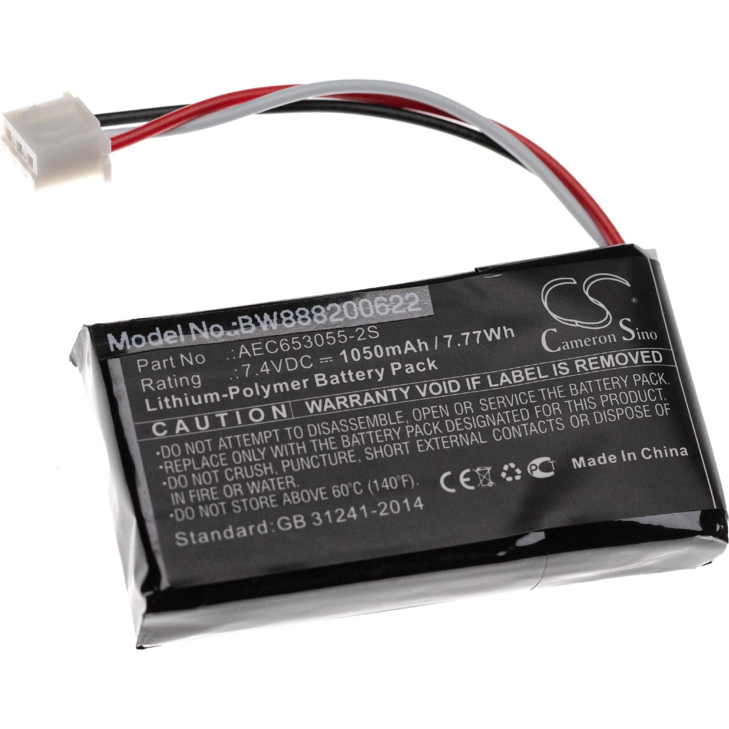 XCell Akku für JBL Flip u.a. wie AEC653055-2S, 1050mAh für Lautsprecher Boxen Speaker (Ersatzfernbedienung), Audio Zubeh...