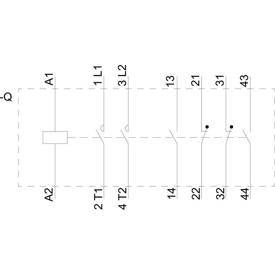 Thumbnail - Siemens ContactorSize 2, 2P, 24V, Relais