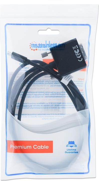 Immagine prodotto Manhattan Cavo adattatore da USB-C a DVI (2 m)