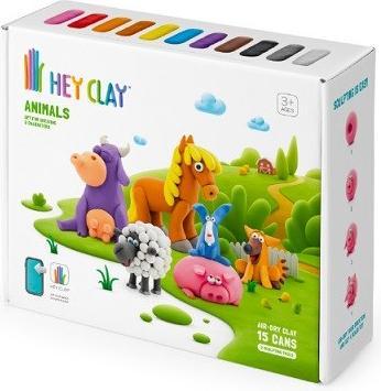 Hey Clay Animals Set 15 pack de 15 boîtes 15012CEE15