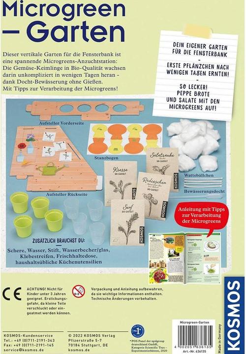 Produktbild Kosmos Experimentierkasten Microgreen-Garten