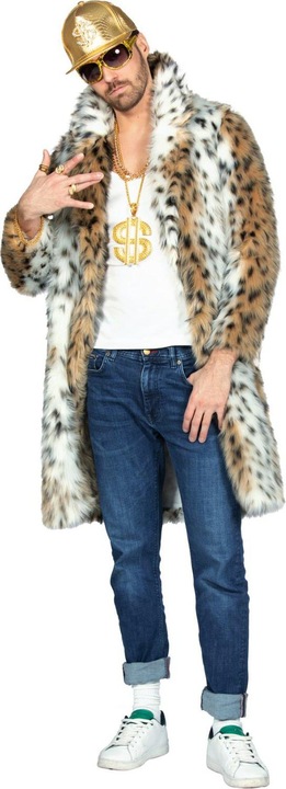 Immagine prodotto Wilbers Cappotto di pelliccia da uomo, Pimp Panther, lungo (XXL)