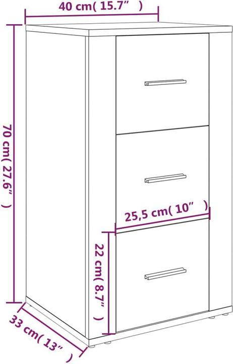 Produktbild vidaXL Sideboard (40 x 40 x 70 cm)
