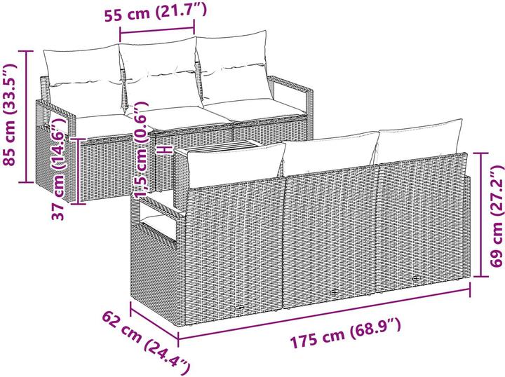 Produktbild vidaXL Gartenset