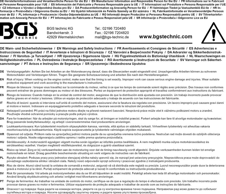 Image du produit BGS Insert de servante d'atelier 1/3 : Coffret de calage | pour Jeep 3,0 V6 Diesel | 9 pièces