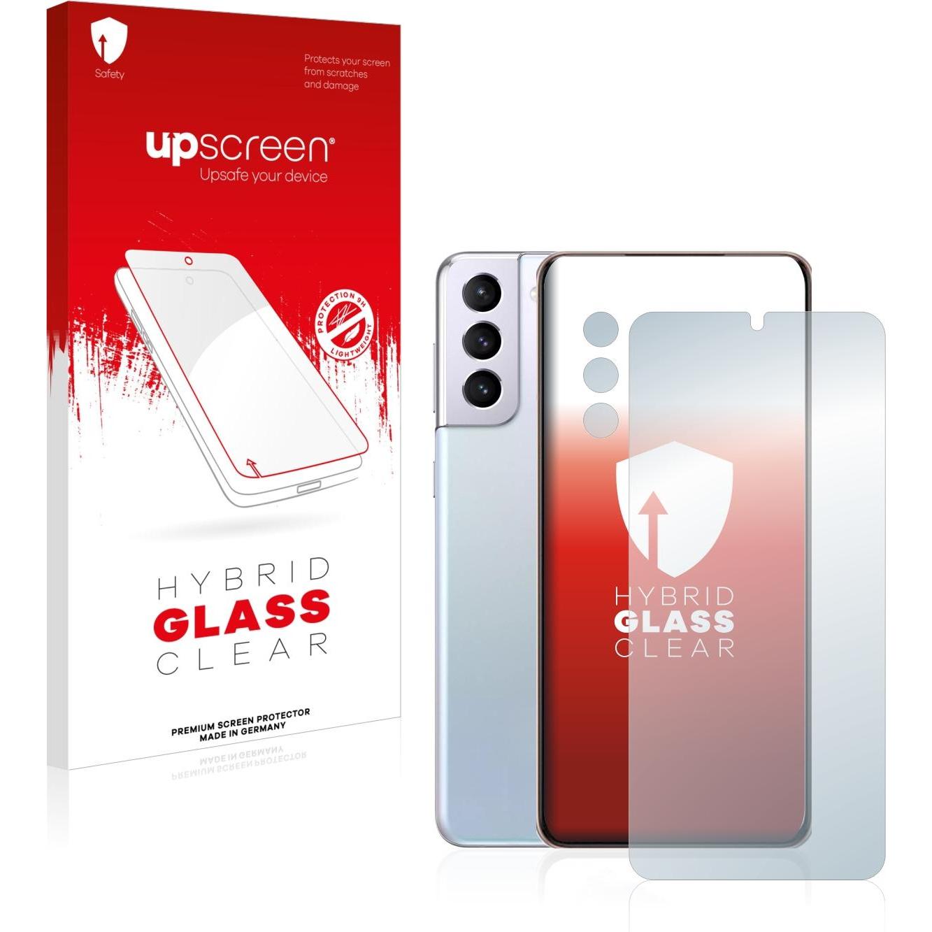 upscreen Scratch Shield Panzerglasfolie (1 Stück, Samsung Galaxy S21), Smartphone Schutzfolie, Transparent