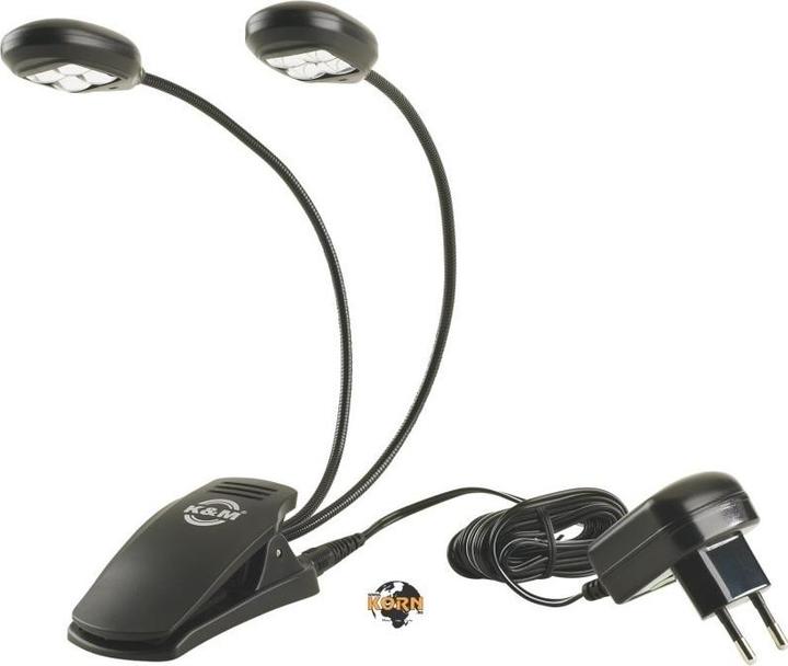 Actual product image K&M Twin Head (Instrument lighting)