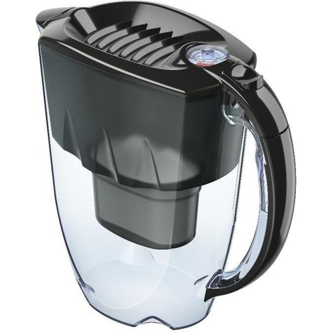 Aquaphor Filter jug Amethyst 2.8 l with timer + 3 B25 Maxfor plus water filter cartridges, juodas, Wasserfilter, Schwarz