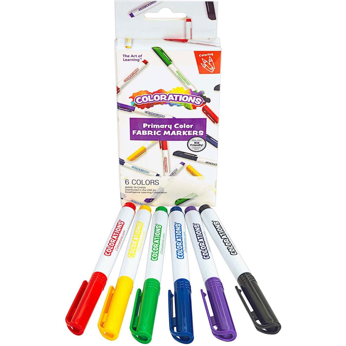 Colorations - Textilmarker Primärfarben - 6 Farben (6 x) (60308276)