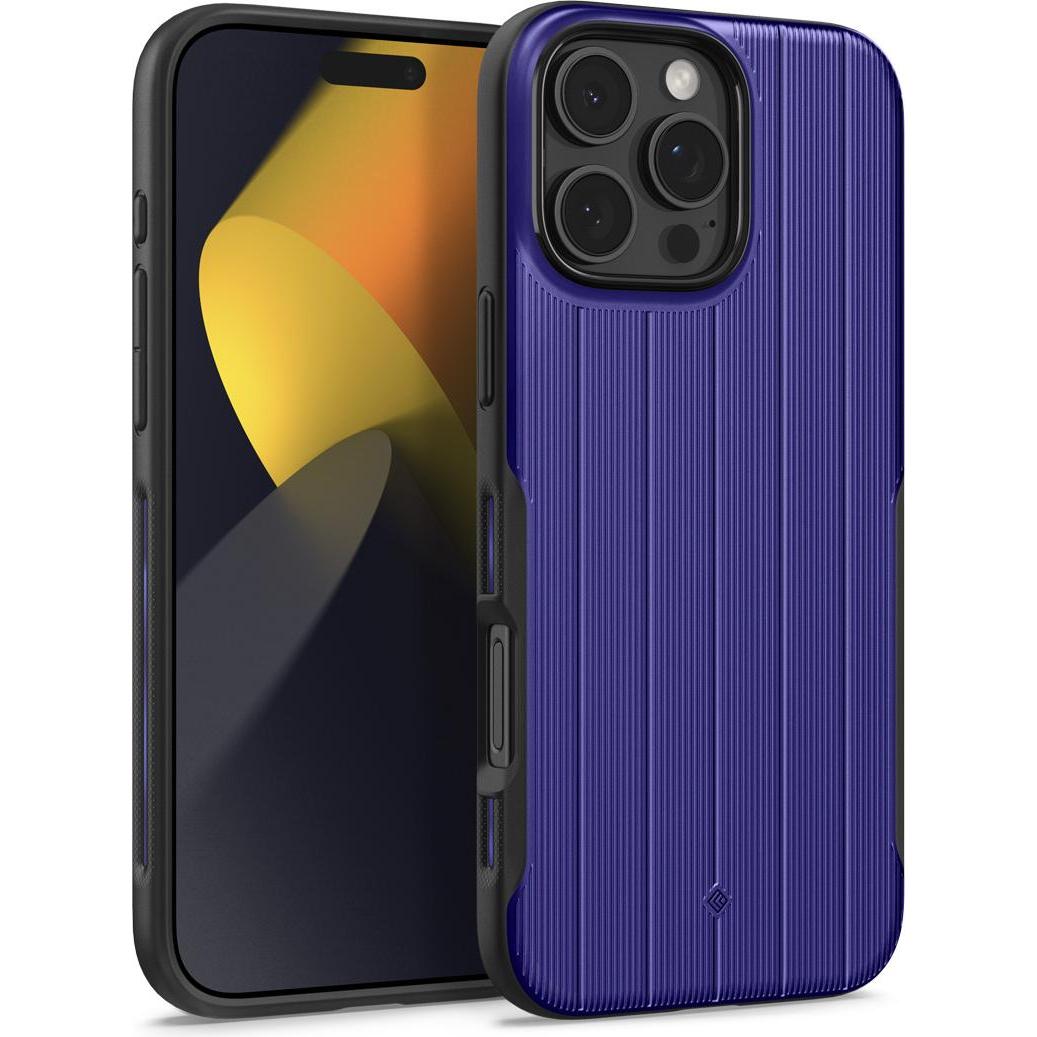 Spigen Caseology Dual Grip MagSafe cobalt blue - iPhone 16 Pro (Apple iPhone 16 Pro), Cover smartphone, Blu