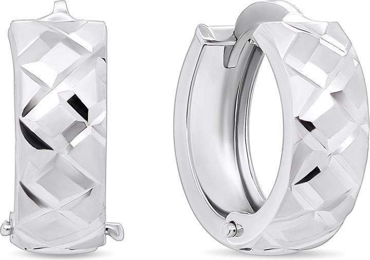 Immagine prodotto Brilio Argento - Eleganti orecchini tondi in argento EA155W (Argento)