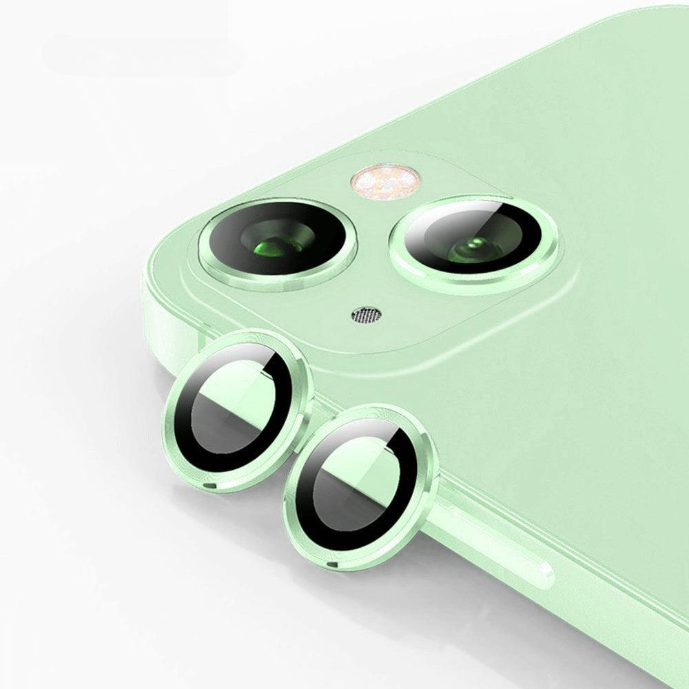 Enkay iPhone 15 / 15 Plus - Kamera Linsen Panzerglas grün (2 Stück, Apple iPhone 15 Plus, Apple iPhone 15), Smartphone S...
