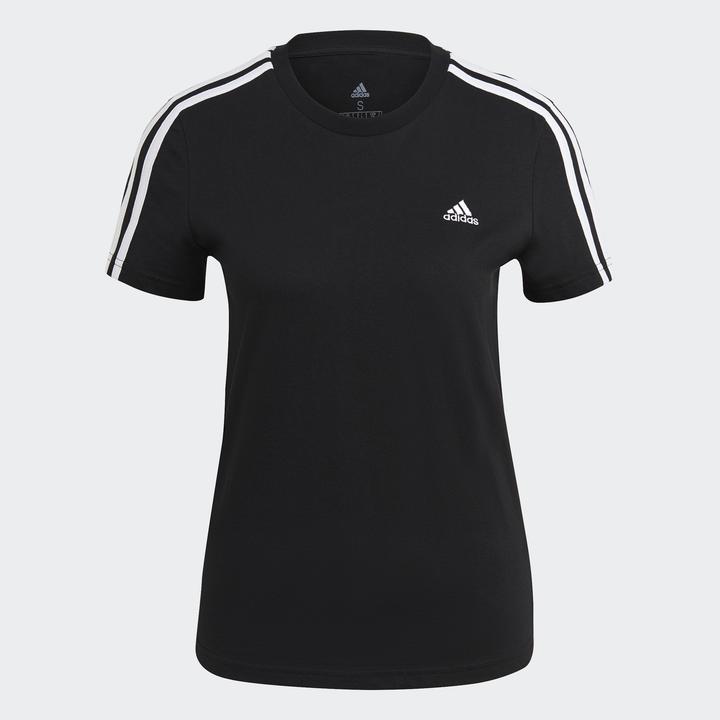 Productafbeelding Adidas Essentials Slim 3-Stripes T-shirt Dames (XXS)