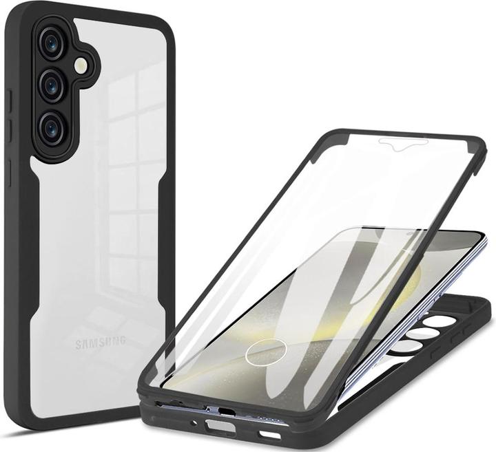 Actual product image Techsuit - ColorVerse 360 Series + Screen Protector - Samsung Galaxy S25 - Black (Samsung Galaxy S25)