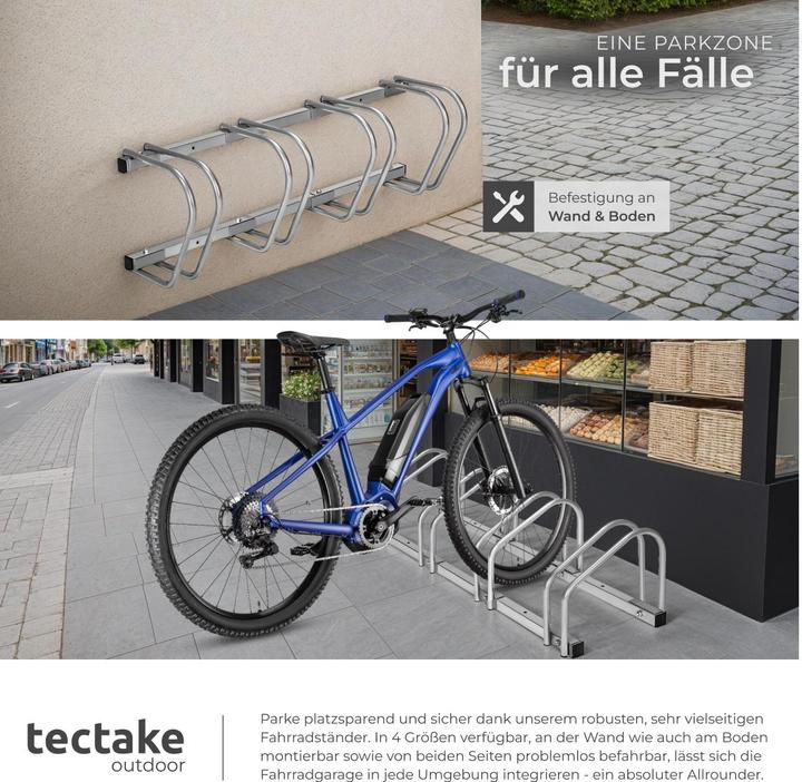 Actual product image tectake Bicycle stand