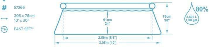 Image du produit Bestway Fast Set (Ø 305 x 76 cm)