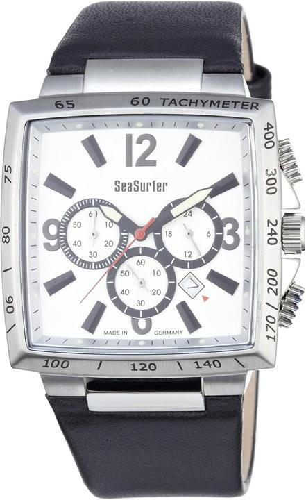 Immagine prodotto Sea Surfer Cronografo da uomo con calendario datario, movimento al quarzo, forma quadrata (Cronografo)