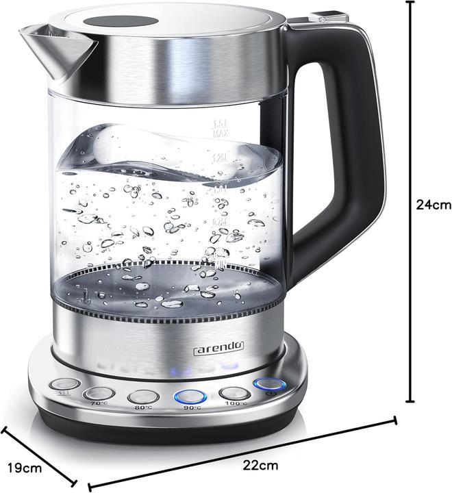 Actual product image Arendo Glass kettle (1.50 l)