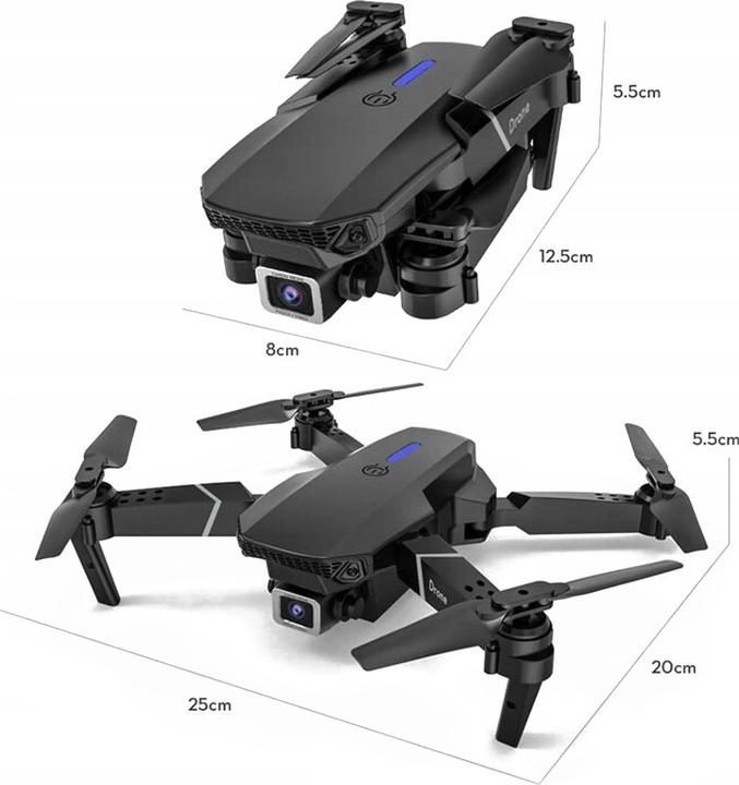 Image du produit Cbx Max Folding E88 Drohne Quadcopter mit Dualkamera (20 min, 480 Mpx)