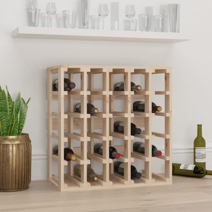Produktbild vidaXL Weinregal (25 Flaschen, 58.50 x 33 x 60.50 cm)