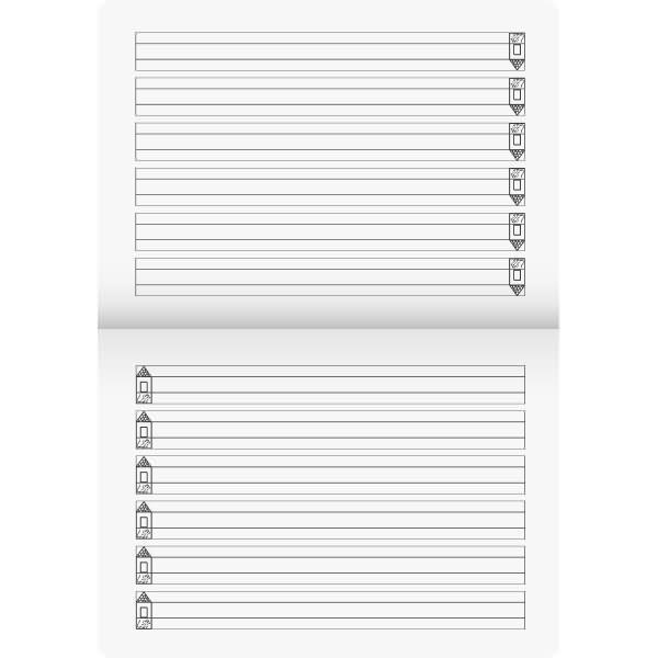 Thumbnail - Brunnen, Heft + Block, Schreiblernheft A4 Lineatur 4 80 g/qm 16 Blatt (A4)