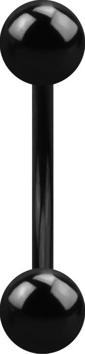 Produktbild Star Piercing Micro Banane schwarz mit zwei Kugeln (Chirurgenstahl 316L)