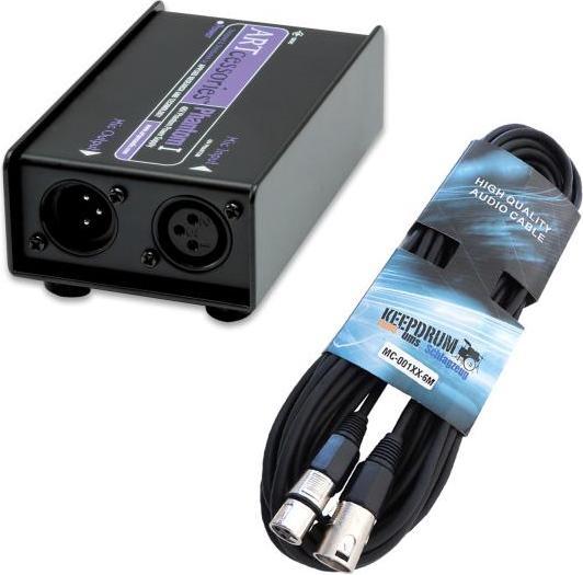 Actual product image ART Audio ART Phantom power supply Phantom I 1-channel 48V with XLR cable
