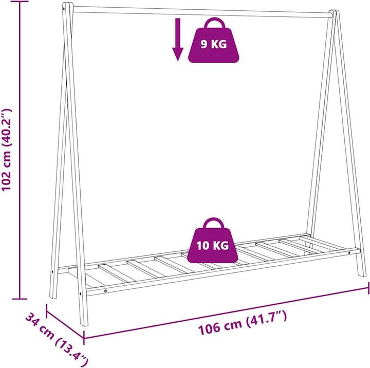 Actual product image vidaXL Kleiderständer