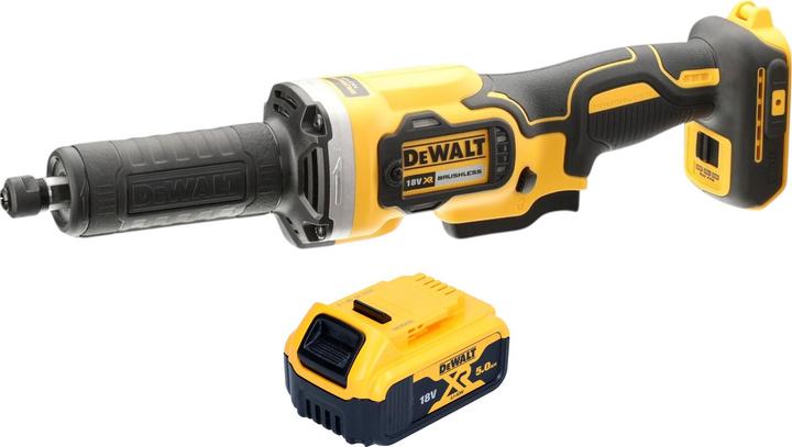 1x DeWalt DCG 426 N Akku Geradschleifer, 1x DeWalt DCB 184 18 V 5,0 Ah Akku, ohne Ladegerät