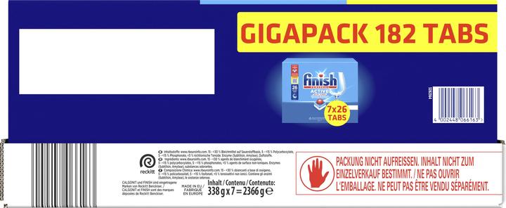 Actual product image Finish All in One (Tabs, 182 x)
