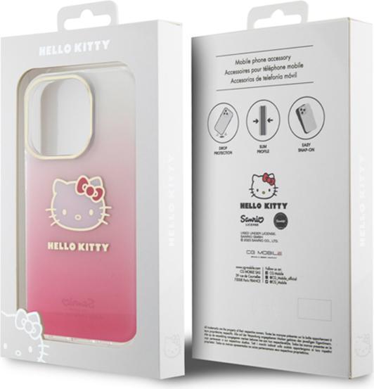 Produktbild Hello Kitty HKHCP14XHDGKEP iPhone 14 Pro Max 6.7" różowy/pink hardcase IML Gradient Electrop Kitty H (Apple iPhone 14 Pro Max)