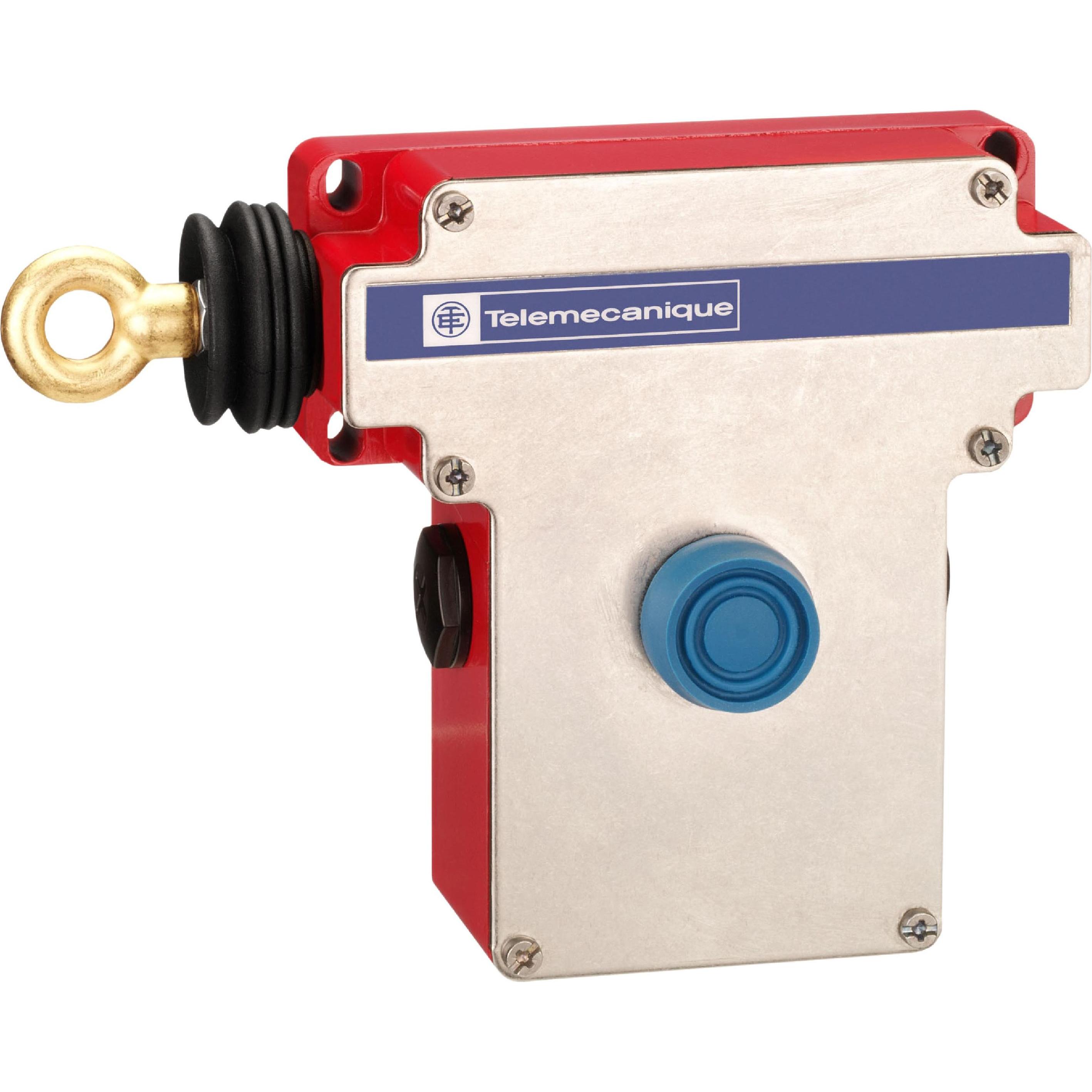 TE Sensors Seilzug-Notschalter XY2CE2A250, Taster + Schalter, Rot