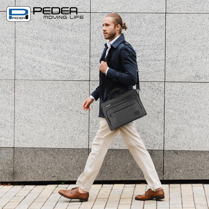 Actual product image Pedea URBAN compact 43.9cm (17.3") laptop bag, grey (17.30")