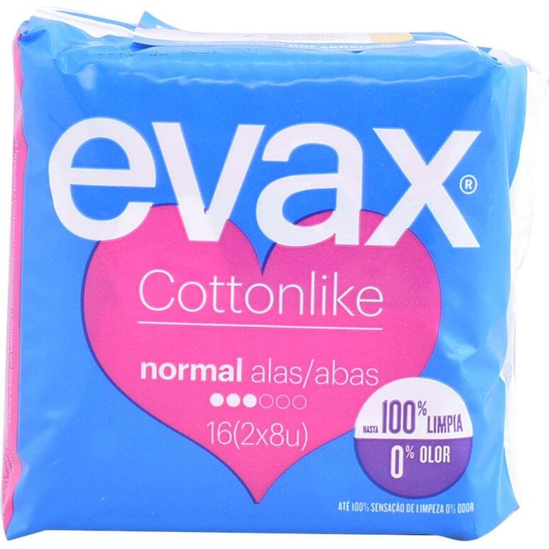 Evax, Binden, COTTONLIKE compresas normal alas 16 uds (16 x, Damenbinden)