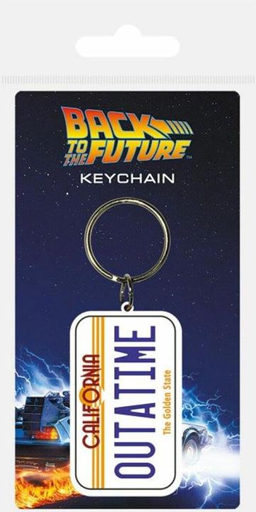 Actual product image Pyramid BACK TO THE FUTURE - License Plate - Porte-Clés Caoutchouc