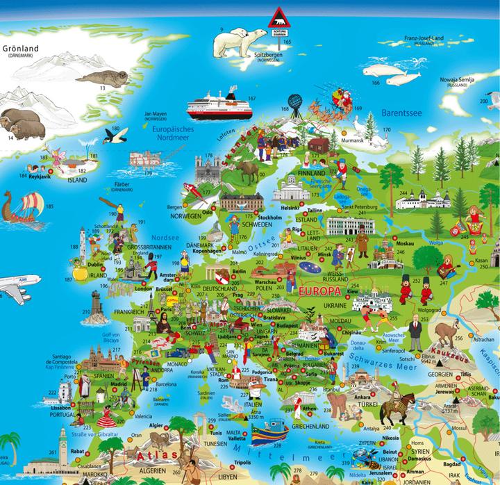 Actual product image Children's world map