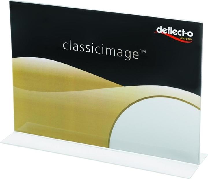 Immagine prodotto Deflecto 47905 Supporto da tavolo Classic Image® Utilizza il formato carta: DIN A5 orizzontale Trasparente
