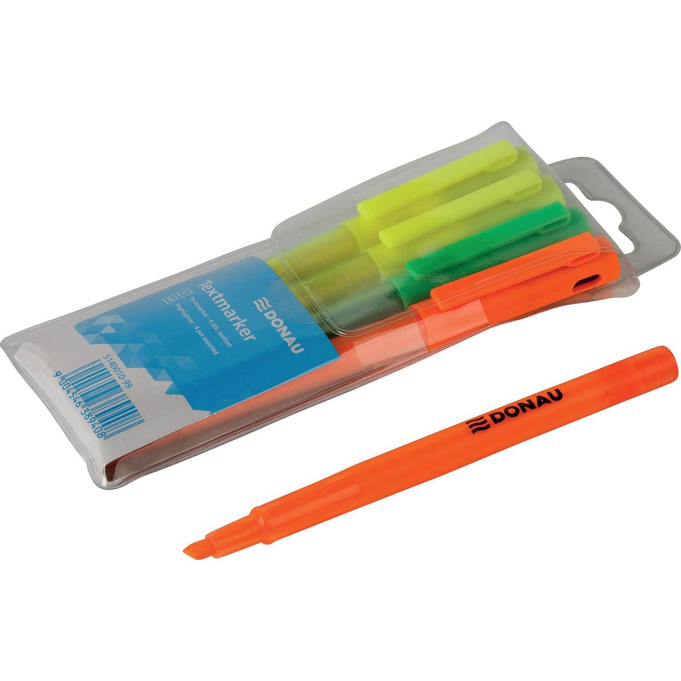 Donau, Evidenziatori, Set di evidenziatori 4 pezzi (4 x)