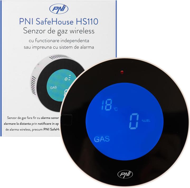 Produktbild PNI Drahtloser Gassensor SafeHouse HS110, kompatibel mit den drahtlosen Alarmsystemen SafeHouse