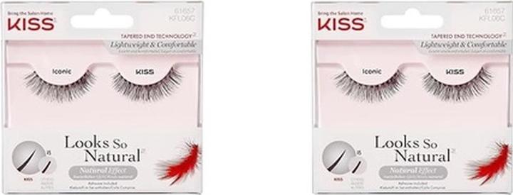 Actual product image KISS Lashes - Looks So Natural Iconic (Artificial eyelashes)