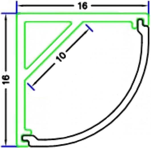 Produktbild Lumina Swiss LED Eckprofil matt 60cm (60 cm, Indoor)