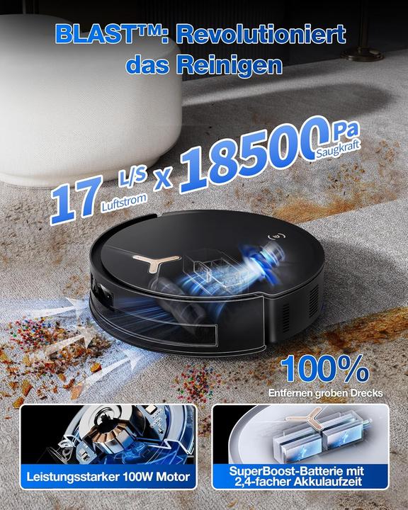 Productafbeelding Ecovacs Deebot T50 Max Pro Omni Gen2 (18500 Pa, Veeg)