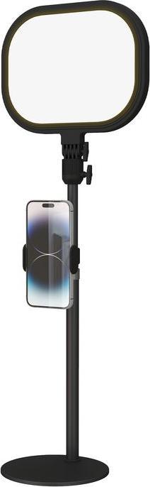 Swisshandel24 LED-Nachttischlampe, 10 Dimmstufen, 5 Farben, Speicherfunktion, Metall, Schwarz (1150 lm)