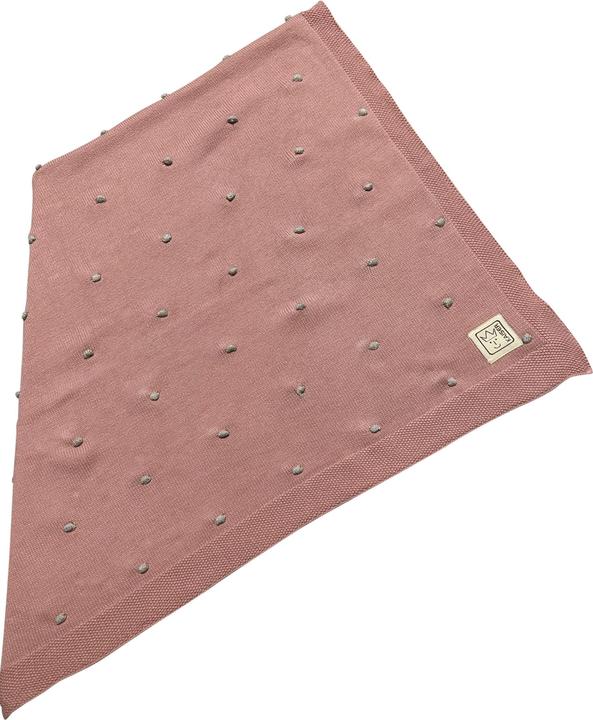 Actual product image Kaiser Baby Baby blanket Knots rose/knots cream 80 x 100 cm (80 x 100 cm)