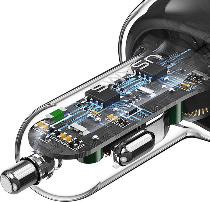 Produktbild Usams Ład. sam. 2xUSB-C 2xUSB-A C34 120W Fast Charge niebieski/blue CC169CC01 (US-CC169) (120 W)