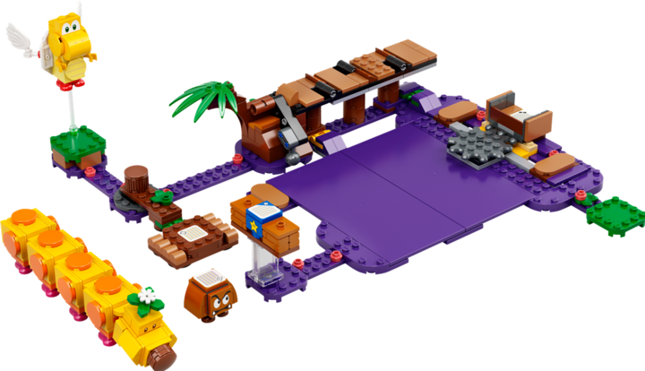 Actual product image LEGO Wiggler's Poison Swamp (71383, LEGO Super Mario)