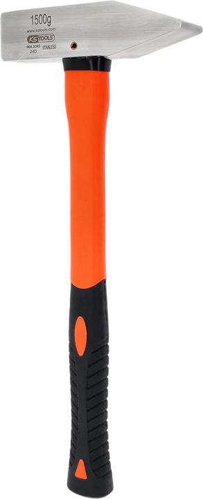 Immagine prodotto KS Tools Martello da montatore in acciaio inossidabile, con manico in fibra di vetro, 1500 g (1500 g)