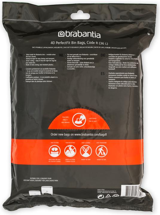Produktbild Brabantia PerfectFit Müllbeutel Typ R, 36 L, 30 Stck (40 x, 36 l)